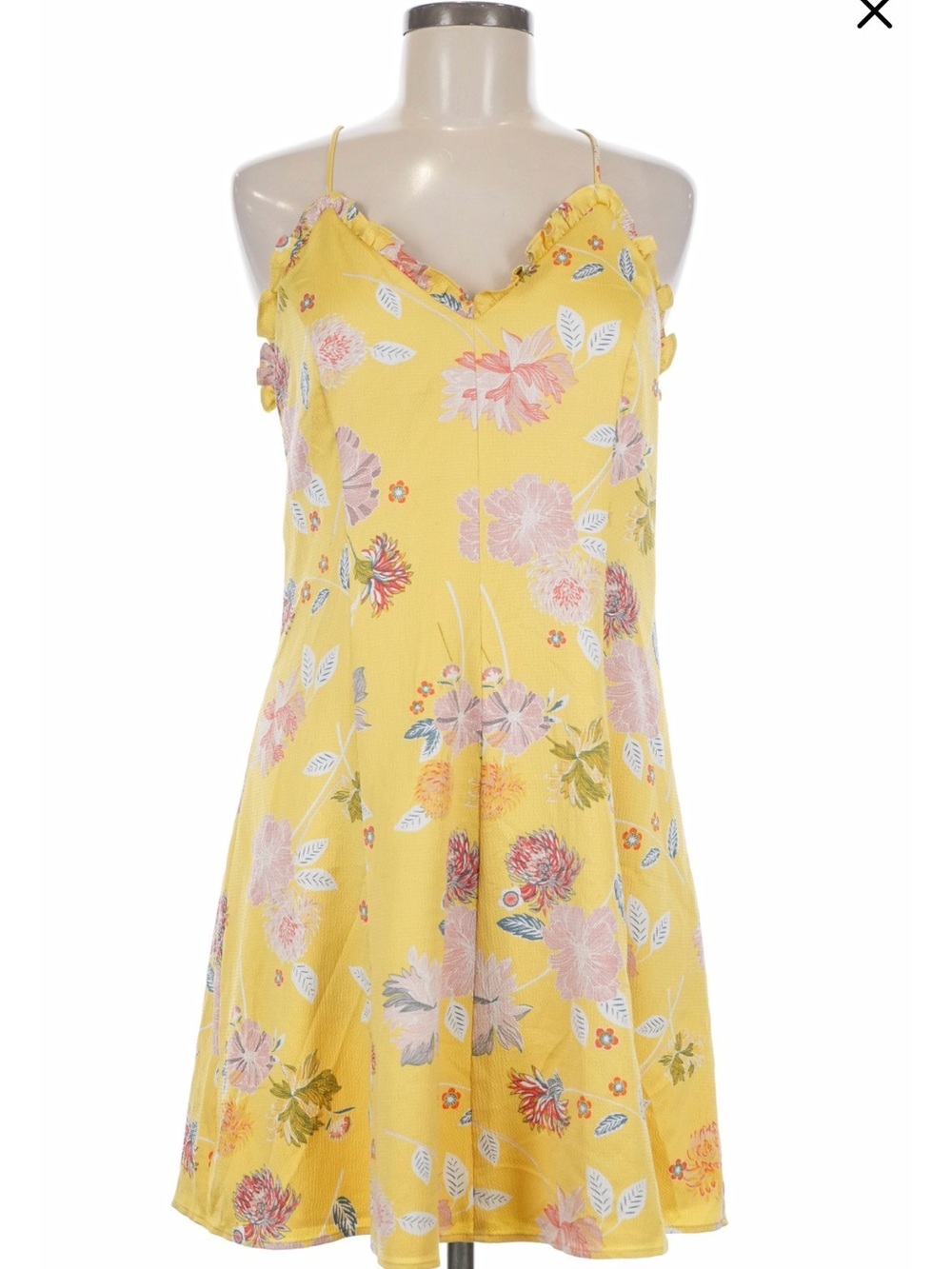 Loft Yellow Floral Dress